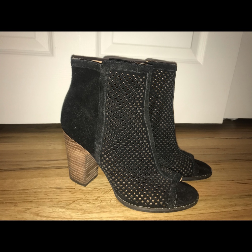 Lucky Brand Peep Toe Ankle Booties